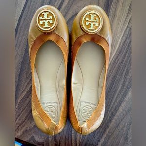 Tory Burch Saddle Leather Flats